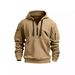 Cross-Border Foreign Trade European Size Spring Autumn Hoodie With Zipper And Multiple Pockets Pullover Men's Sports_viptrois.com