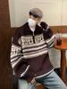 Pure Christmas Sweater Men 2025 Autumn Winter Vintage Trendy Brand Retro Couple Loose Design Knitted Top_viptrois.com