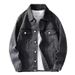 Men's Clothing High Street Denim Jacket For Men, Cool Spring And Autumn Casual Tops, Retro Hong Kong Style, Versatile Washed Jacket_viptrois.com