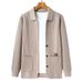 Pulse Cross-Border Hot-Selling Men's Autumn Knitted Cardigan Middle-Aged Korean Version Slim Fit Sweater Jacket Turn-Down_viptrois.com