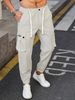 Men's Outdoor Quick-Dry Cargo Pants – Windproof Multi-Pocket Joggers For Hiking & Streetwear (Black/Khaki)_viptrois.com
