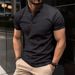 Summer Lightweight Lapel Polo Shirt Men's Short Sleeve Cotton Breathable Fashion Slim Fit Polo Shirt Male Fitness T-shirt_viptrois.com