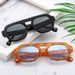 Men's Sunglasses Square Aviator Double Beam Sunglasses Men's Anti Ultraviolet Sunglasses Women's Fashion Retro Large Frame Striped Glasses_viptrois.com