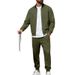 Men's American Casual Suit Cross Border Zip Up Baseball Uniform Sportswear For Autumn And Winter Simple Style_viptrois.com