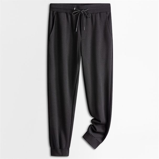 Men's Sweatpants Dad, Spring And Autumn New Solid Color Casual Pants, Loose Drawstring Sports Pants For Men, High Waist_viptrois.com