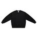 Unisex Crew Neck Sweatshirt – Soft Solid Color Pullover For Men & Women (Black/Flower Gray, S-XL)_viptrois.com