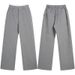 Men's Wide-Leg Wool-Blend Trousers – Relaxed Fit Straight Cut Dress Pants For Fall & Winter Commuting_viptrois.com