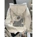 Vintage American Print Hooded Sweatshirt For Men & Women – Soft Fleece Lined, Oversized Fit, Unisex Casual Pullover (S-XXXL)_viptrois.com