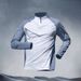 Men's Clothing Half Zip Training Suit Quick Drying Clothes Long Sleeve Spring And Autumn Summer Sun Protection Sports Track And Field Running T Shirt_viptrois.com