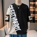 Summer T-shirt, Men's Loose Clothing, Trendy Brand Student Short Pure Cotton Ice Silk Top, Round Neck Five Quarter_viptrois.com