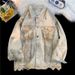 Broken Hole Fire Denim Jacket For Men's Spring New Item, Niche Design Sense, American Jacket, Trendy Brand, Loose Top_viptrois.com