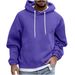 Men's Oversized Fleece Hoodie – Casual Pullover With Kangaroo Pocket (Black/Grey/Burgundy, S-XXXL)_viptrois.com