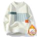 Autumn Winter Fleece Lined Thickened 2026 New Knitted Sweater Men's Flow Knit Base Shirt Youth Knitwear_viptrois.com