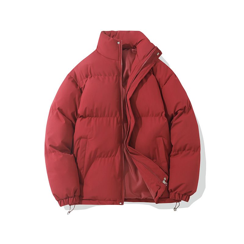 Men's Oversized Quilted Jacket – Winter-Ready Polyester Fill, Stand Collar, 11 Colors (Black/Camel/Charcoal)_viptrois.com