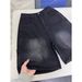 Men's Loose Straight Leg Denim Shorts Summer Style Cargo Patchwork Five Point Pants_viptrois.com