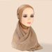 Women's Hijab headband chiffon split pendant accessories scarf solid color ethnic ladies scarf_viptrois.com