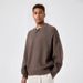 Pure FBUF Solid Color Henley Neck Sweater For Men, Machine Washable, Casual Loose Knit Sweater, Unisex Style, Inner Layer_viptrois.com