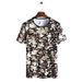 Men's Clothing Fashion Printed Short-sleeved T-shirt Large Size Sports Casual Sweatshirt Men's Top_viptrois.com
