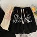 Men's Summer Sporty Loose Casual Basketball Pants American Style Five Point Trendy Brand INS Style Thin Pants_viptrois.com
