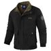 "Men's Embroidered Stand Collar Jacket - Slim Fit British Style Hoodless Coat With Multi-Pockets (XS-3XL, Ivory/Red/Black)"_viptrois.com