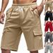 Men's Clothing American Style Sportswear Breathable Loose Fit Shorts Multi-Pocket Straight Leg Casual Jogging Mid Waist Summer Shorts_viptrois.com
