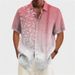 Men’s Clothing Summer Hot Selling Bamboo Men's Short Sleeved Digital 3D Printed Color Matching Leaf Element Lapel Shirt_viptrois.com