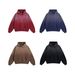 Men's Distressed Oversized Hoodie With Spray-Dye Wash & Mouse Pocket - Vintage Streetwear Pullover Sweatshirt For Casual Wear_viptrois.com