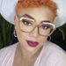 Women's Glasses Color Matching Irregular Flat Glasses New Fashion Glasses Frame Ins Personality Glasses Frame Trend_viptrois.com