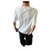 Men's Slim Fit Knitted T-Shirt Henley Collar Short Sleeve Summer New Style Business Commuter Versatile Top_viptrois.com