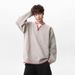 V-neck Sweater Men's Spring High Street Color Blocked Knit Sweater Trendy Brand Casual Interior_viptrois.com