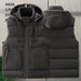 Men's Clothing Fashionable Men's Cotton Vest Wholesale Winter Men's Clothing New Style Detachable Hat Men's Cotton Waistcoat Outer Wear Vest Men_viptrois.com