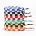 "Track Chess" 8mm Creative Two Color Polyester Flat Shoelaces Suitable For Canvas Shoes, White Shoes And High Top Shoes_viptrois.com