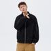 Men's Clothing Men's Distressed Color Baseball Jacket – Oversized Workwear Style, Breathable Polyester, Zip-Up Casual Coat (Black/Army Green/Gray)_viptrois.com