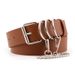 Wide waistband women's fashionable Instagram style matching jeans casual pants versatile decorative metal chain belt_viptrois.com
