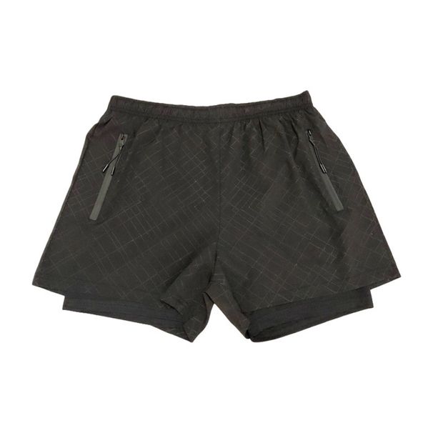 Men's clothing Stretch running sports casual double-layer fitness shorts_viptrois.com