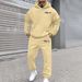 Men's Fleece Hoodie & Jogger Set – Logo Print Streetwear Loungewear (S-3XL) – Unisex Oversized Fit For Gym & Casual_viptrois.com