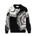 Pattern Round Neck Long Sleeved Warm Sweater, Fashionable Base Knit Top, Retro Autumn And Winter_viptrois.com