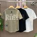 Men's Clothing Fashion Big Letter Short Sleeved Drop Shoulder Loose Versatile Ins Trendy Half Sleeved T Shirt_viptrois.com