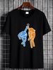 Portal 2 Hi Five Men's T-Shirt Graphic Designer Clothes Soft Breathable Streetwear Comfortable Slightly Fashion Homme Versatile Stylish_viptrois.com