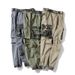 Men's Clothing Camouflage Cargo Jogger Pants - Stretchable Multi-Pocket Military Style Workwear With Adjustable Drawstring (Army Green, Khaki)_viptrois.com