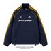 Men's Clothing Contrast Color Three Bar Cardigan Sweatshirt Men's Trendy Brand Loose Casual Stand Up Collar Jacket Heavyweight Couple Sports Tops_viptrois.com