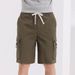Men's Casual Workwear Shorts New Summer Style Nylon Spandex Elastic Drawstring mid Length Quick Drying Sports Five Point Pants_viptrois.com
