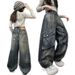 2418 Retro Heavy Jeans New Children's Miscellaneous European And American Jeans_viptrois.com