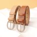 New fashionable and versatile women's belt, simple high-end pin buckle belt for women with jeans belt _viptrois.com