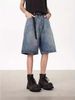 American Style Trendy Brand Solid Color Vintage Washed Straight-Leg Denim For Men Street Casual Loose Versatile_viptrois.com