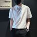 Gypsy Short Sleeve Men's Summer Trend Brand Casual Ruffian Handsome T-Shirt Half Sleeve Men's 2024 New Men's Summer Top_viptrois.com