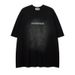 VK Men's Clothing | Summer Heavyweight Fashion Brand Retro English Words Men's T-shirt Retro Distressed Loose Short Sleeve T-shirt Men/Women_viptrois.com