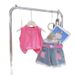 Children's Summer Suit New Style Fashionable Children's Pink Vest T Belt Raw Edge Shorts Suit Trendy._viptrois.com