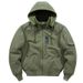 Men's Clothing Autumn And Winter Air Flight Jacket Light Version Pure Cotton Washed Casual Large Size Workwear Flight Cotton Coat Detachable Hood_viptrois.com