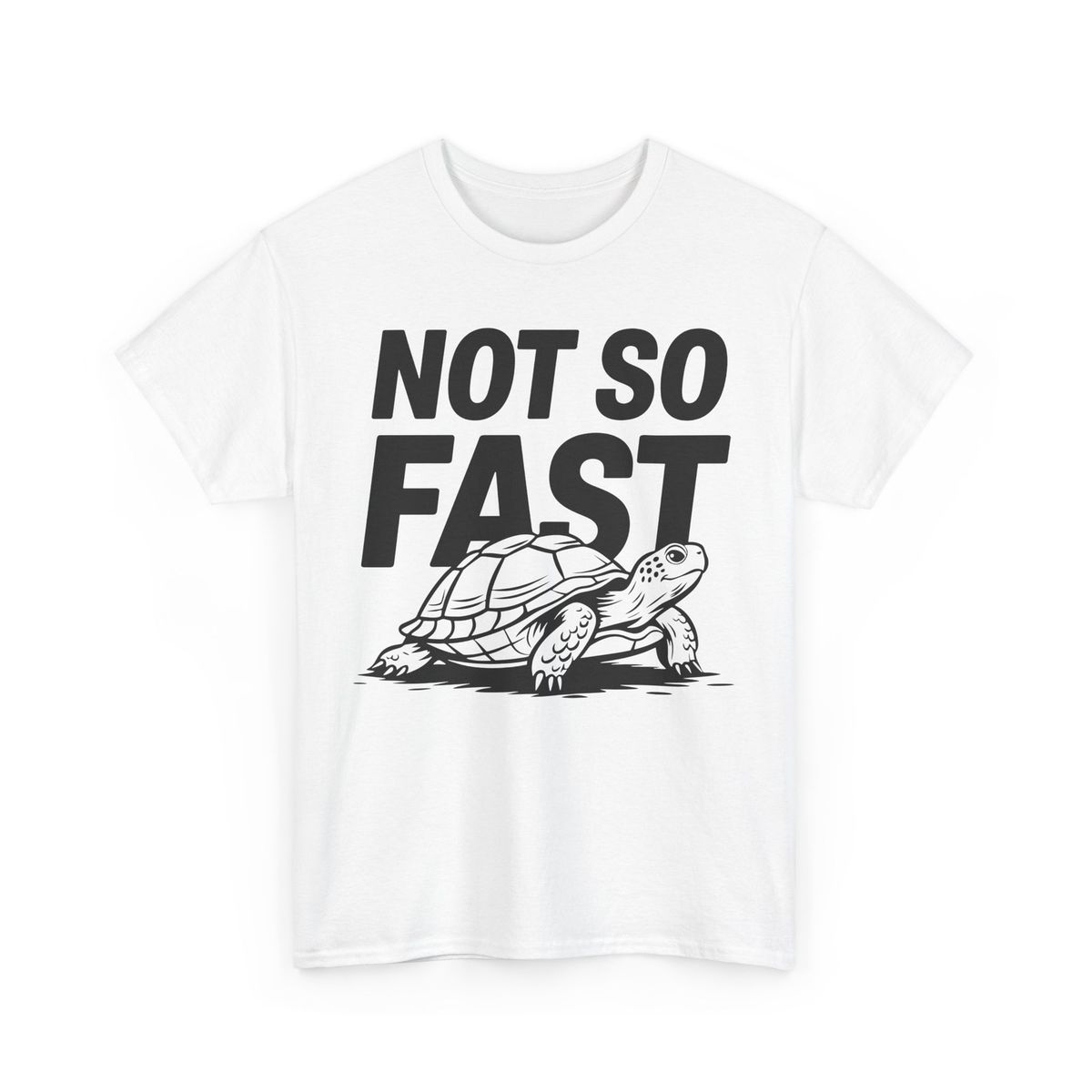 Turtle Enthusiast T-Shirt Mens Womens Tees Top | Trendy Tee - Not So Fast Turtle Humorous Shirt_viptrois.com